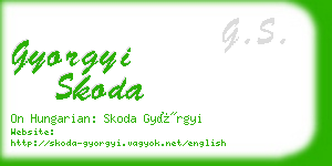 gyorgyi skoda business card